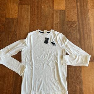 Abercrombie Kids White Long Sleeve Tee